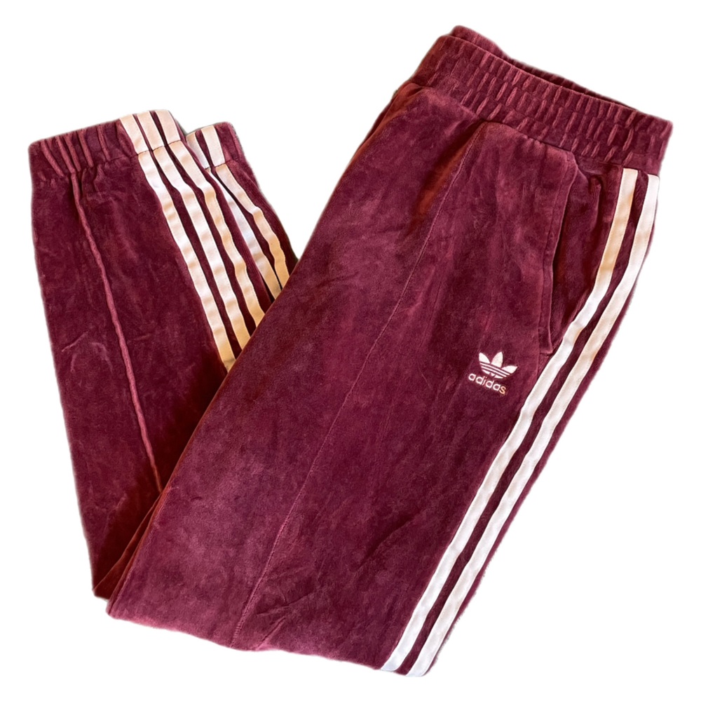 Adidas Velour Track Pants/Joggers